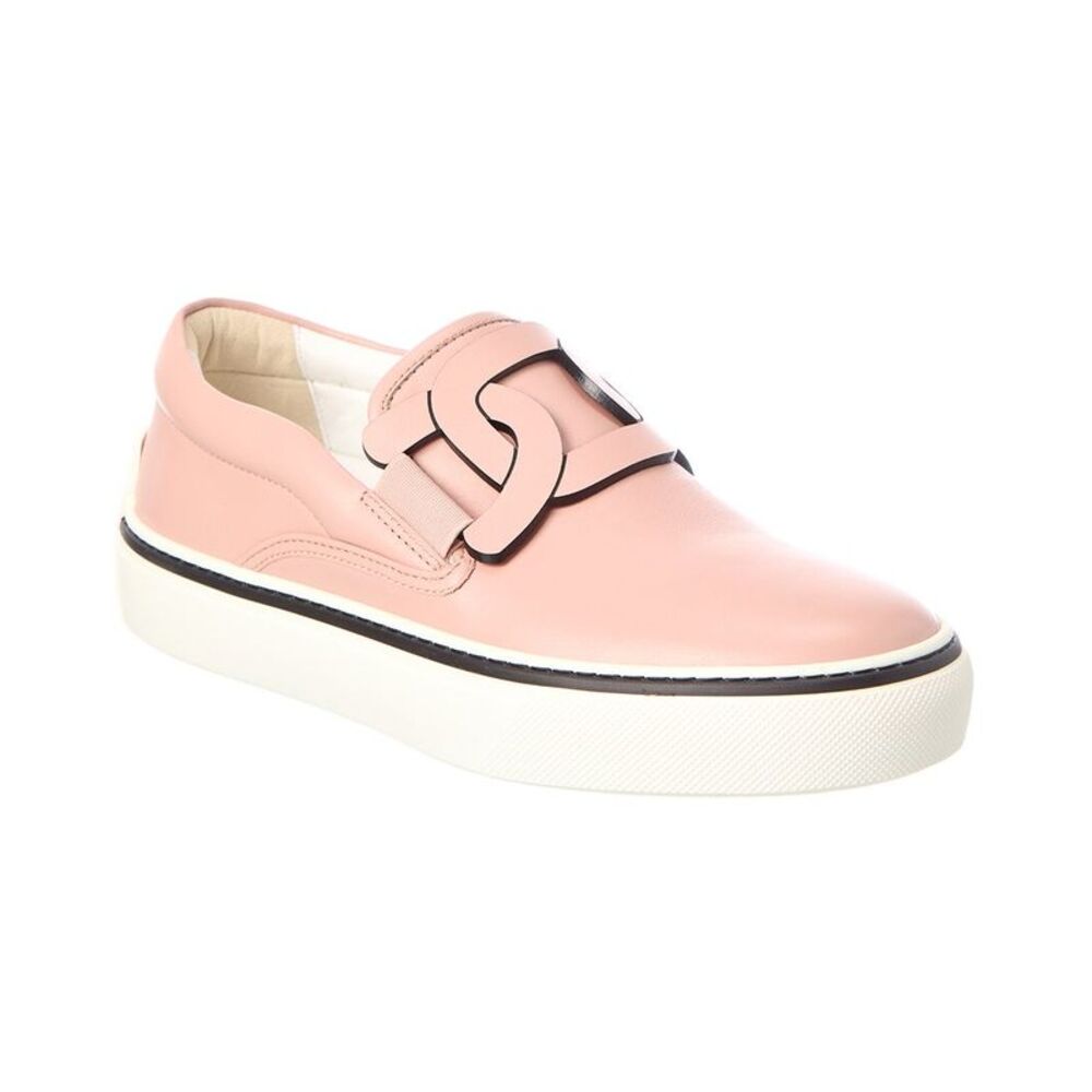 Tod’S Cassetta Leather Slip-On Sneaker, Pink